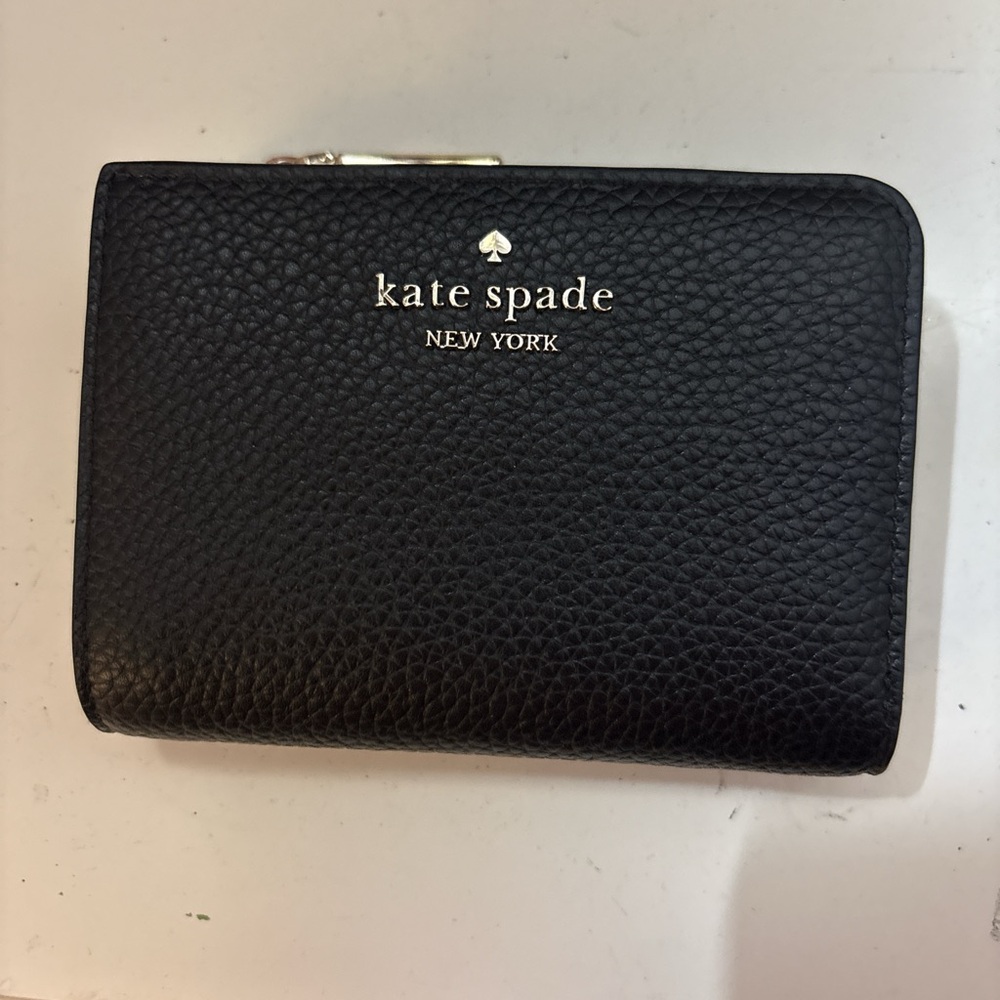 Kate Spade Black Textured Wallet